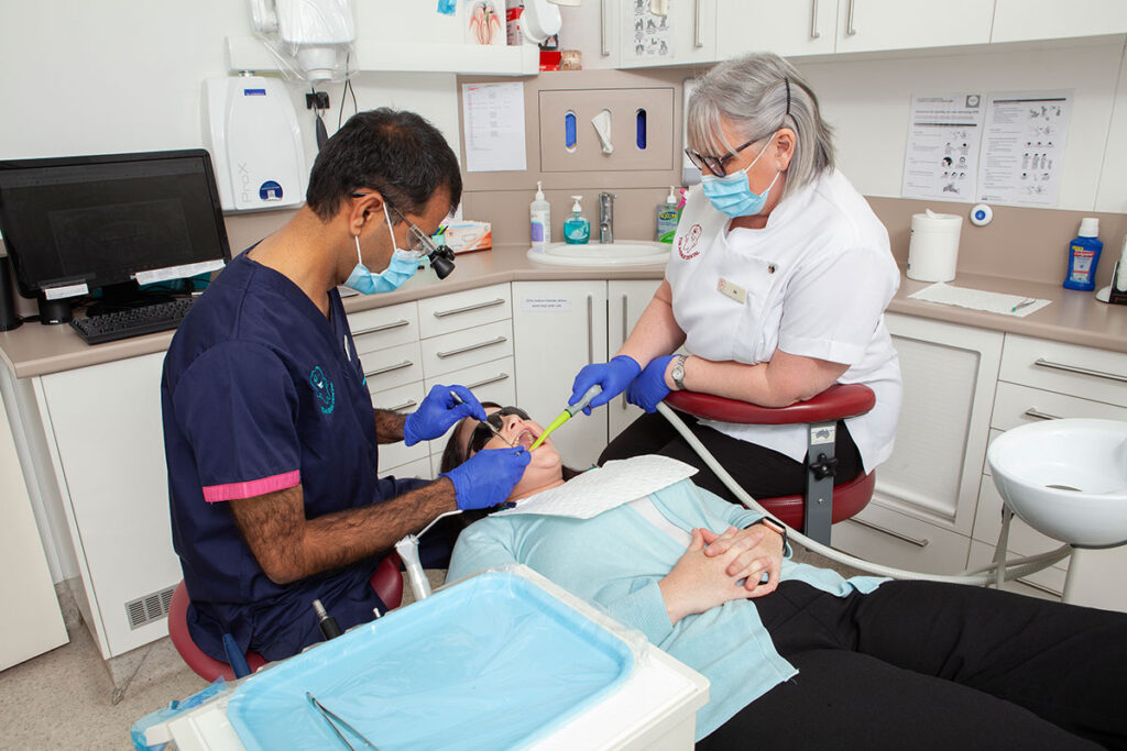Dr Kumar with patient